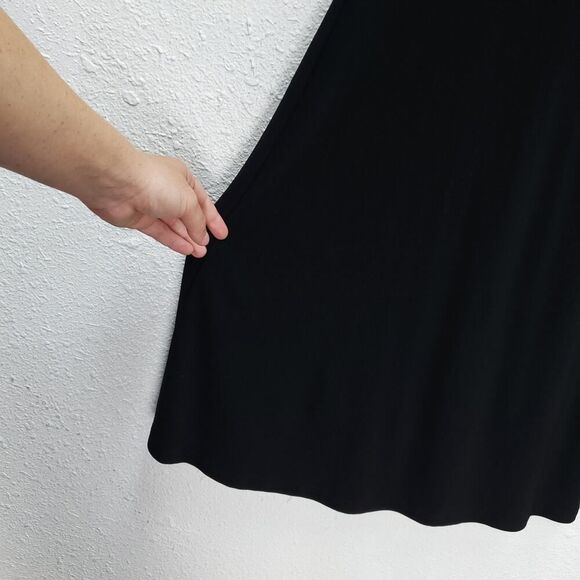 SYMPLI Canadian Black Sleeveless Pullover Swing Comfortable Dress - Picture 5 of 9